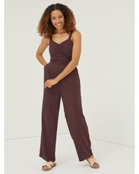 FatFace - Linen Vic Jumpsuit - Lyst