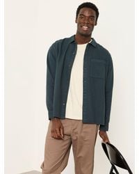 FatFace - Fatface Salcombe Relaxed Fit Long Sleeve Garment Dye Shirt - Lyst
