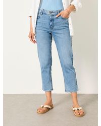 FatFace - Whitby Slim Capri Jeans - Lyst