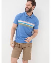 FatFace - Chest Stripe Polo Shirt - Lyst