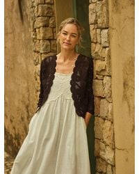 FatFace - Carrie Crochet Cardigan - Lyst