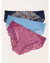 FatFace - Fatface 3 Pack Of Brazillian Knickers - Lyst