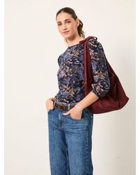 FatFace - Leni Printed Round Neck Top - Lyst