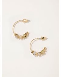FatFace - Fatface Beaded Hoop Earrings - Lyst
