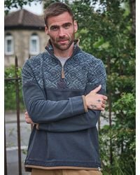 FatFace - Airlie 100% Cotton Quarter Zip Sweatshirt - Lyst
