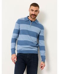FatFace - Rye Tonal Stripe Polo Jumper - Lyst