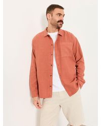 FatFace - Fatface Salcombe Relaxed Fit Long Sleeve Garment Dye Shirt - Lyst