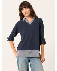 FatFace - Polly Double Layer Jersey Shirt - Lyst