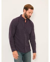 FatFace - Oxlow Long Sleeve Plain Shirt - Lyst