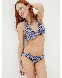 FatFace - Raya Patchwork Geo Bikini Top - Lyst