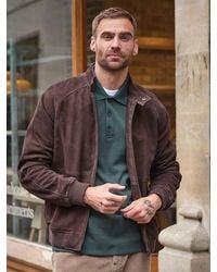FatFace - 100% Suede Bomber Jacket - Lyst