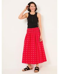 FatFace - Mary Jacquard Midi Skirt - Lyst