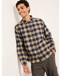 FatFace - Long Sleeve Relaxed Buffalo Check Shirt - Lyst