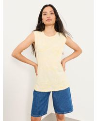 FatFace - Tia Embroidered Sleeveless Tank Top - Lyst