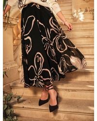 FatFace - Fatface Floral Midi Skirt - Lyst