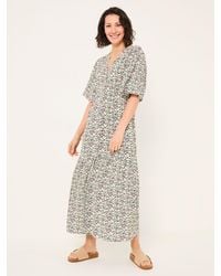 FatFace - Paige Embroidered Midi Dress - Lyst
