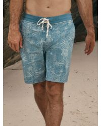 FatFace - Fatface Camber Bamboo Print Swim Shorts - Lyst