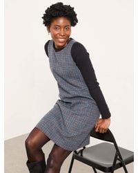 FatFace - Sarah Regular Tweed Pinny Mini Dress - Lyst