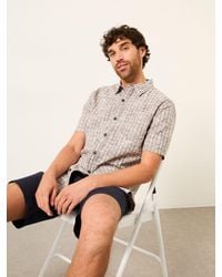 FatFace - Fatface Short Sleeve Floral Block Print Shirt - Lyst
