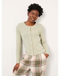 FatFace - Button Through Rib Top - Lyst