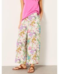 FatFace - Eliza Wide Leg Cropped Trouser - Lyst
