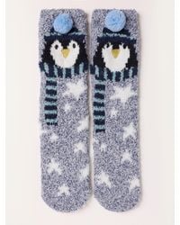FatFace - Fatface Christmas Penguin Fluffy Socks - Lyst