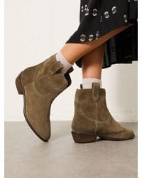 FatFace - Remi Regular Fit Leather Ankle Boot - Lyst