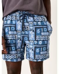 FatFace - Fatface Mcs Tile Print Swim Short - Lyst