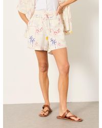 FatFace - Cassie 100% Linen Shorts - Lyst