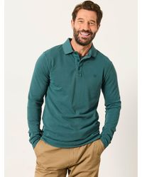 FatFace - Fatface Long Sleeve Pique Polo Shirt - Lyst