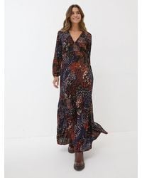 FatFace - Noelle Animal Print Maxi Dress - Lyst