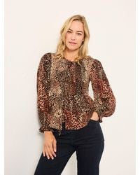 FatFace - Kiki V-Neck Blouse - Lyst