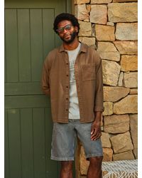 FatFace - Fatface Salcombe Relaxed Fit Long Sleeve Garment Dye Shirt - Lyst