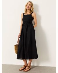 FatFace - Fatface Gili Embroidered Midi Dress - Lyst