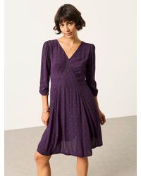 FatFace - Anya Petite Spot Dress - Lyst