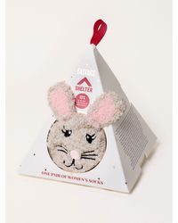 FatFace - Fatface Multi Shelter Christmas Mouse Fluffy Sock - Lyst