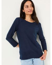 FatFace - Fatface Ria Broderie 100% Cotton Top - Lyst
