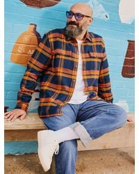 FatFace - Fatface Kaber Long Sleeve Relaxed Fit Check Shirt - Lyst