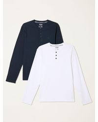 FatFace - Fatface 2 Pack/ Long Sleeve Henley - Lyst
