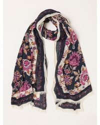 FatFace - Vintage Floral Lightweight Scarf - Lyst
