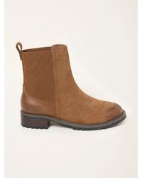 FatFace - Fatface Evelyn Standard/Wide Fit Leather Chelsea Ankle Boots - Lyst