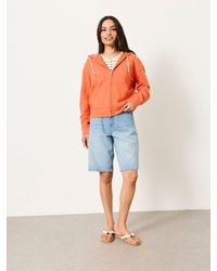 FatFace - Fatface Flora Zip Through Hoodie - Lyst