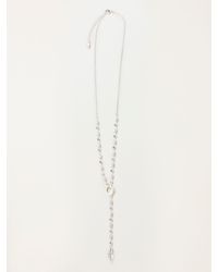FatFace - Leaf Drop Necklace - Lyst