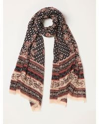FatFace - Fatface Linear Floral Lightweight Scarf - Lyst