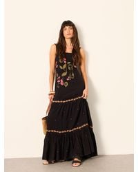 FatFace - Fatface Gia Petite Embroidered Maxi Dress - Lyst