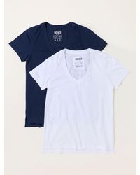 FatFace - Fatface 2 Pack Demi/ V-Neck T-Shirt - Lyst