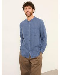 FatFace - Fatface Bugle Long Sleeve Grandad Linen Cotton Shirt - Lyst