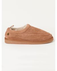 FatFace - Fatface Lewis Tan Suede Mule Slipper - Lyst