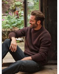 FatFace - Calder Crew Neck Knitted Jumper - Lyst