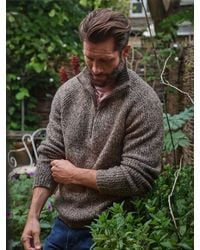 FatFace - Williton Half Zip Neck Knitted Jumper - Lyst